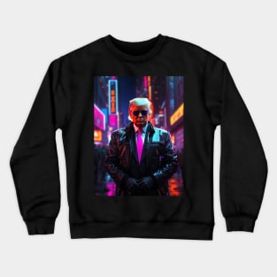 Cyberpunk Trump 2024 v1 Crewneck Sweatshirt